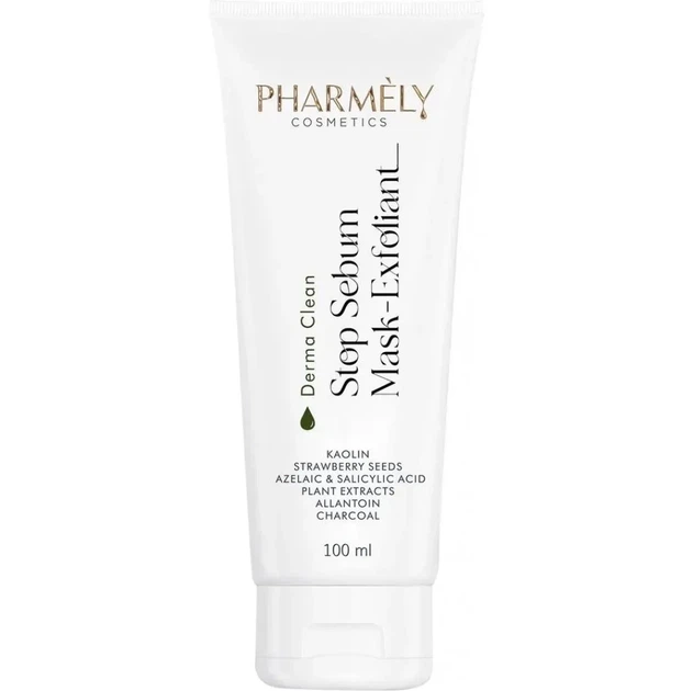 Каолиновая маска-скраб для жирной кожи Pharmely Stop Sebum Mask-Exfoliant 100мл - Фото 1 Каолиновая маска-скраб для жирной кожи Pharmely Stop Sebum Mask-Exfoliant 100мл - изображение 1