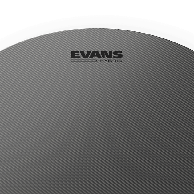 Пластик для малого барабана Evans 14" HYBRID Frosted - Фото 2 Пластик для малого барабана Evans 14" HYBRID Frosted - зображення 2