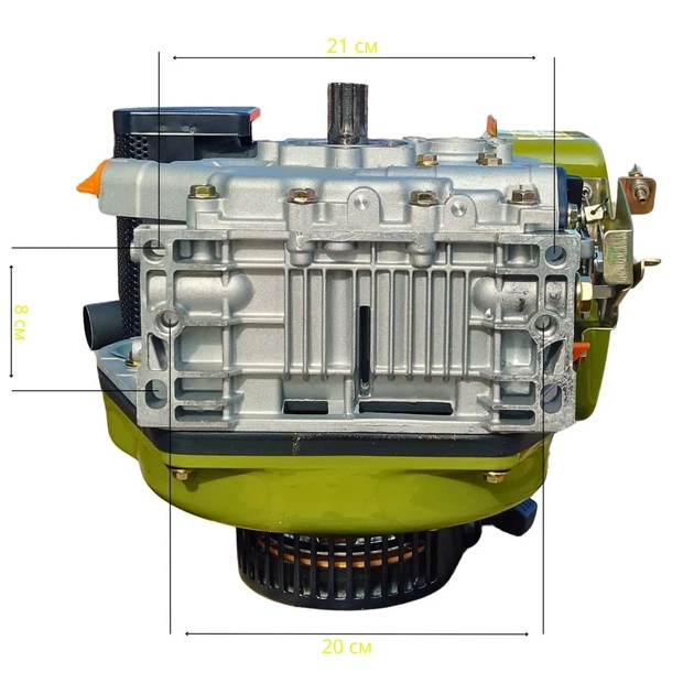 Дизельний двигун D5-1 5 к.с. метал 211 куб.см 3600 об/хв - зображення 6