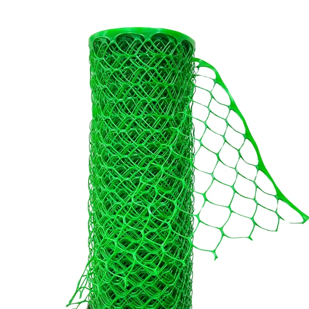 Сетка пластиковая для ограждения 40х40 мм HDPE 1,2х20 м светло-зеленая - Фото 4 Сетка пластиковая для ограждения 40х40 мм HDPE 1,2х20 м светло-зеленая - изображение 4