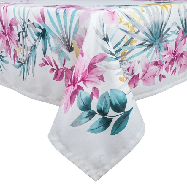Скатерть водоотталкивающая MANTEL BOTANIA 145x200 см 75% хлопок, цветочный ассортимент - Фото 2 Скатерть водоотталкивающая MANTEL BOTANIA 145x200 см 75% хлопок, цветочный ассортимент - изображение 2