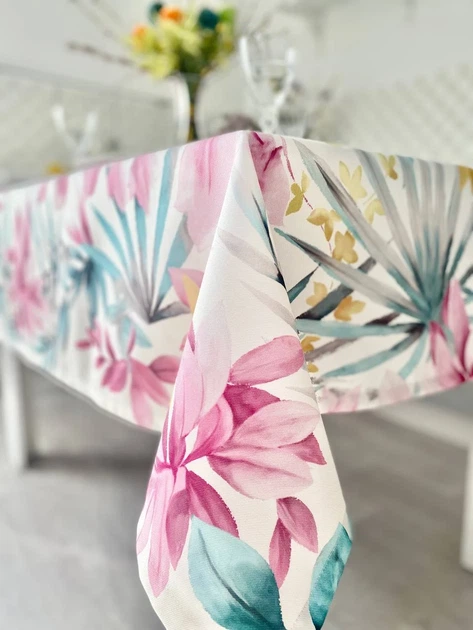 Скатерть водоотталкивающая MANTEL BOTANIA 145x200 см 75% хлопок, цветочный ассортимент - Фото 8 Скатерть водоотталкивающая MANTEL BOTANIA 145x200 см 75% хлопок, цветочный ассортимент - изображение 8
