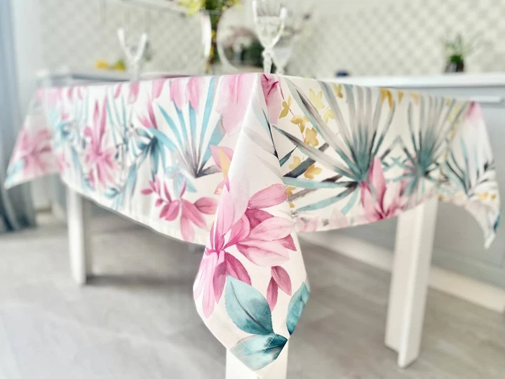 Скатерть водоотталкивающая MANTEL BOTANIA 145x200 см 75% хлопок, цветочный ассортимент - Фото 11 Скатерть водоотталкивающая MANTEL BOTANIA 145x200 см 75% хлопок, цветочный ассортимент - изображение 11