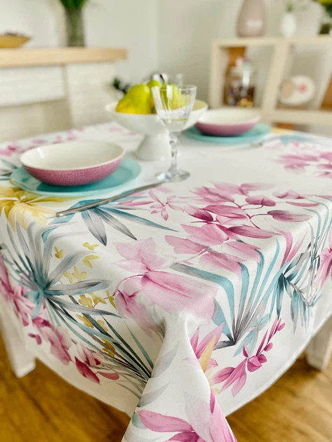 Скатерть водоотталкивающая MANTEL BOTANIA 145x200 см 75% хлопок, цветочный ассортимент - Фото 16 Скатерть водоотталкивающая MANTEL BOTANIA 145x200 см 75% хлопок, цветочный ассортимент - изображение 16
