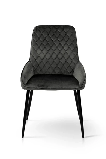 Стул Николь XS-2839 графит/черный металл 87x59x55 см велюр - изображение 5