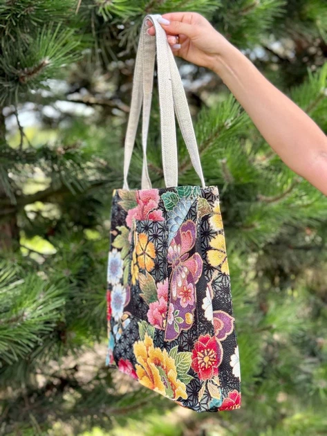 Гобеленовая сумка Limaso JAPAN003-SM35 34x35 см Черная 75% полиэстер, 22% хлопок, 3% акрил - Фото 8 Гобеленовая сумка Limaso JAPAN003-SM35 34x35 см Черная 75% полиэстер, 22% хлопок, 3% акрил - изображение 8