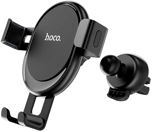 Автодержатель для телефона HOCO CA56 Plus Armor Metal Gravity Black-Silver (6931474760296) - Фото 1 Автодержатель для телефона HOCO CA56 Plus Armor Metal Gravity Black-Silver (6931474760296) - изображение 1