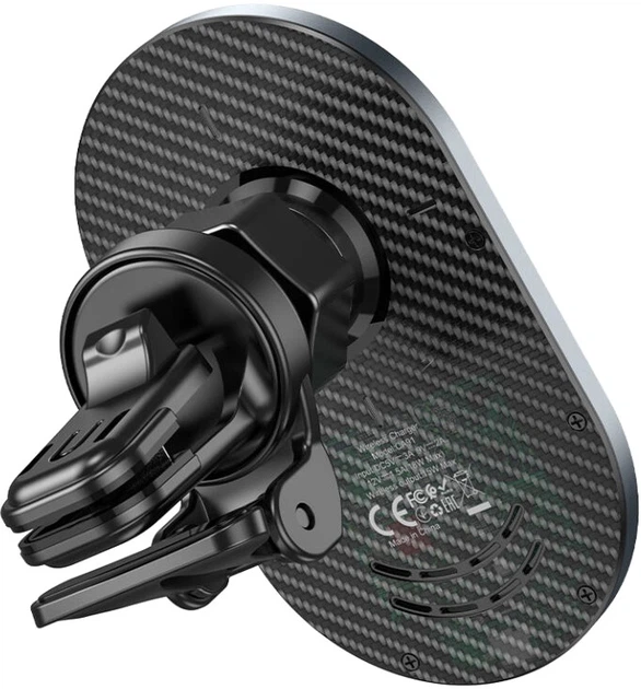 Автотримач для телефону HOCO CA91 Magic Wireless Charging Gray (6931474753465) - зображення 3