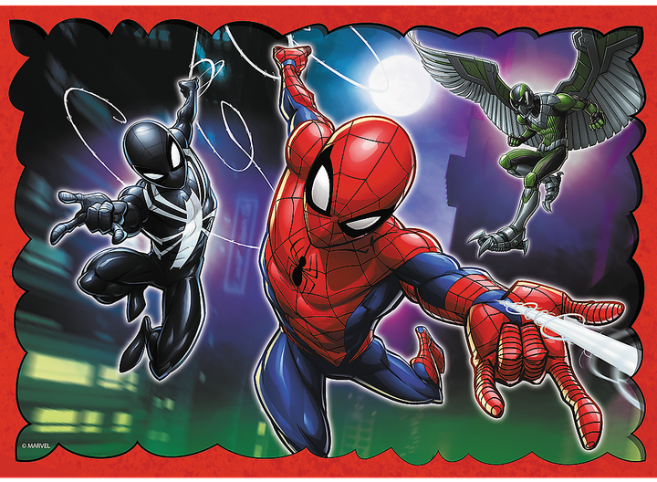 Zestaw Puzzle Trefl Bohaterski Spider-Man 4 w 1 35/48/54/70 elementów 34384 (5900511343847) - obraz 5