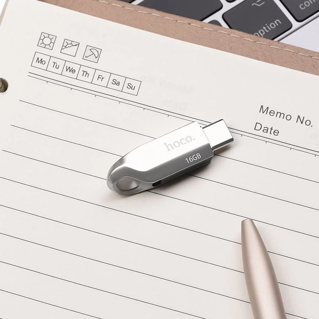 USB-флешка Hoco UD8 16GB USB 3.0 Silver (6931474713384) - зображення 2