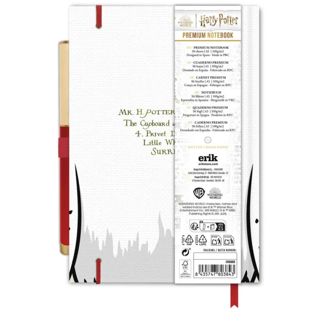 Блокнот A5 Harry Potter Хедвига с ручкой (CPA5059) - Фото 7 Блокнот A5 Harry Potter Хедвига с ручкой (CPA5059) - изображение 7