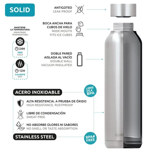 Термос Quokka Solid 510 ml Black (11825) - Фото 2 Термос Quokka Solid 510 ml Black (11825) - изображение 2
