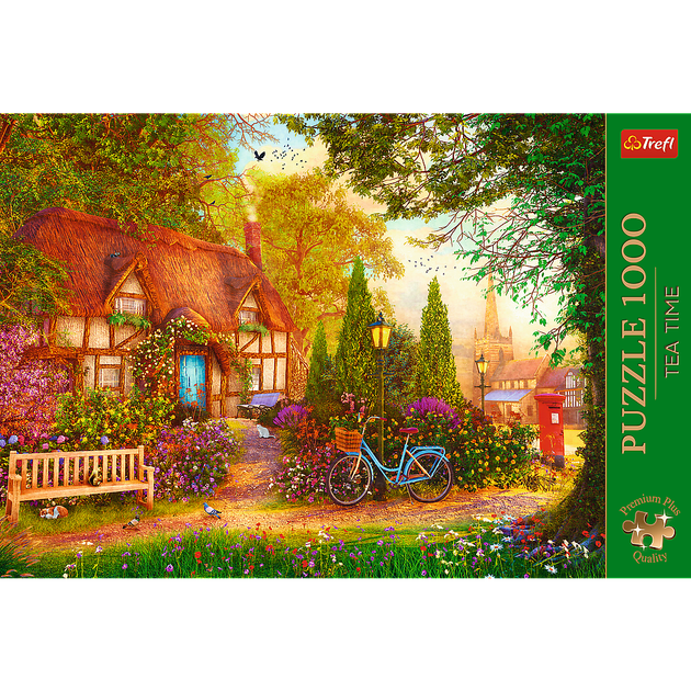 Puzzle Trefl Premium Plus Quality Tea Time Domek pod strzechą 1000 elementów (5900511108033) - obraz 3
