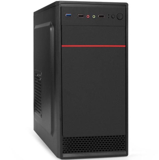 Корпус для комп'ютера Casecom GN-1714 mATX з БП 500 Вт 120 мм USB 3.0 (5401F950DC48) - зображення 2