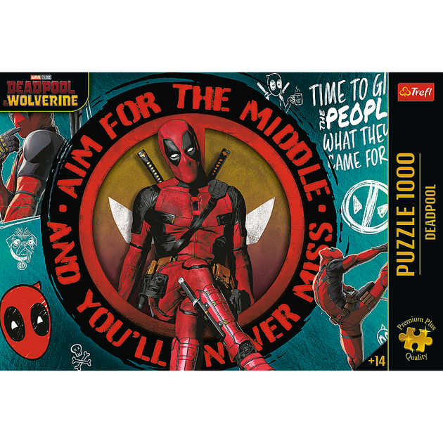 Пазл Trefl Premium Plus Quality Deadpool 1000 елементів (5900511108354) - зображення 3