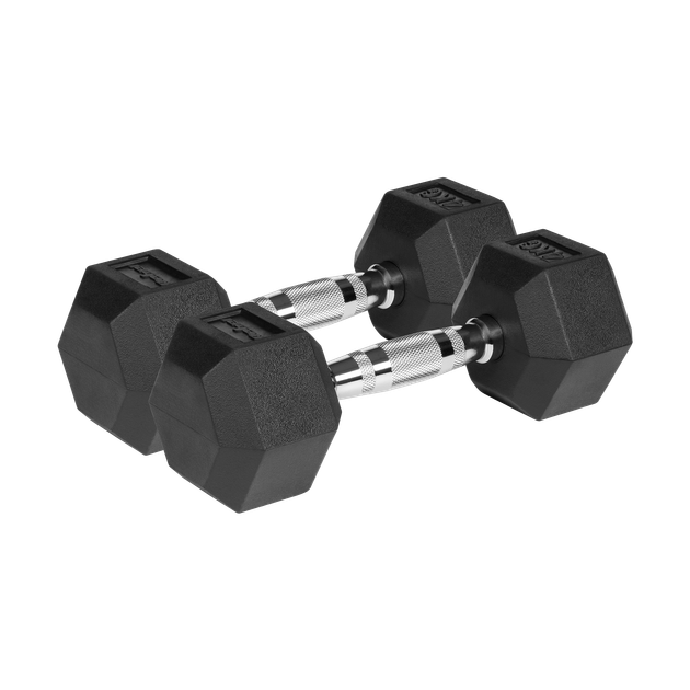 Гумовані гантелі HEX Rebel 2x4 кг - изображение 2