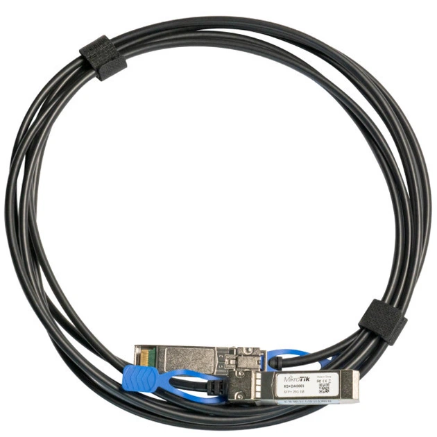DAC кабель MikroTik SFP28 1m direct attach cable (XS+DA0001) - Фото 1 DAC кабель MikroTik SFP28 1m direct attach cable (XS+DA0001) - изображение 1