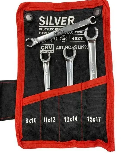 Ключи для тормозных магистралей 4 шт. 8–17 мм Silver S10997 - Фото 1 Ключи для тормозных магистралей 4 шт. 8–17 мм Silver S10997 - изображение 1