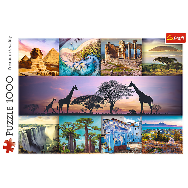 Puzzle Trefl Afryka Kolaż 1000 elementów (5900511107920) - obraz 3