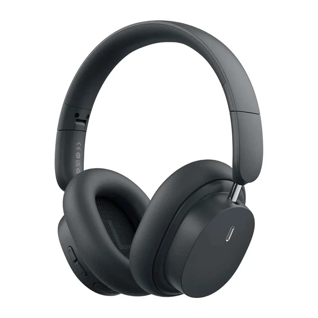 Беспроводные накладные наушники Baseus Bowie D05 Grey экокожа 210x175x74 мм - Фото 2 Беспроводные накладные наушники Baseus Bowie D05 Grey экокожа 210x175x74 мм - изображение 2