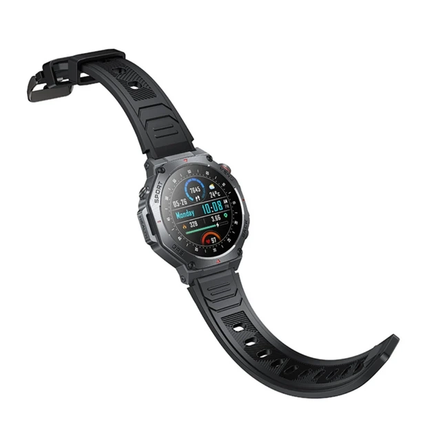 Смарт-годинник HOCO Y37 AMOLED 36mm 520 mAh GPS чорний - зображення 5