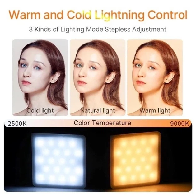 Видеосвет Ulanzi VL49 RGB 60 LED 800 LUX 2500-9000K черный - изображение 4