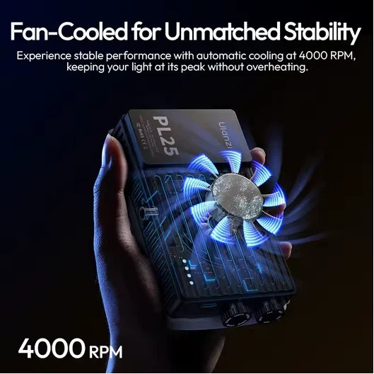 Видеосвет Ulanzi PL25 LED 134x78x40 мм Черный 4000 mAh - изображение 8