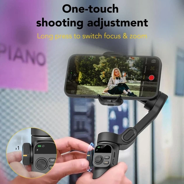Триосевой стабилизатор AOCHUAN Smart X2 для смартфона 165х110х53 мм черный - Фото 7 Триосевой стабилизатор AOCHUAN Smart X2 для смартфона 165х110х53 мм черный - изображение 7