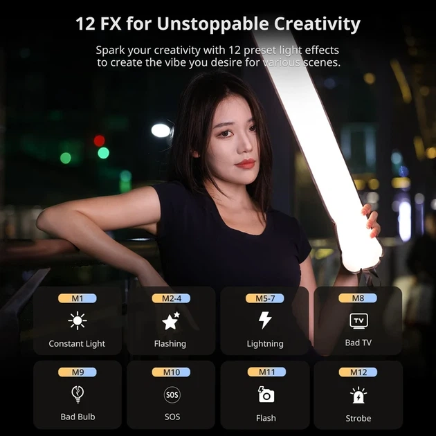 Видеосвет Ulanzi UA20 20 Вт 900x120 мм TPU черное - изображение 7