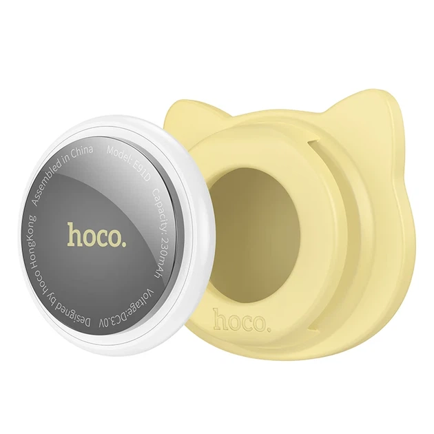 Трекер HOCO E91D для собак и котов Bluetooth 31x31x9 мм ABS Бежевый - Фото 4 Трекер HOCO E91D для собак и котов Bluetooth 31x31x9 мм ABS Бежевый - изображение 4