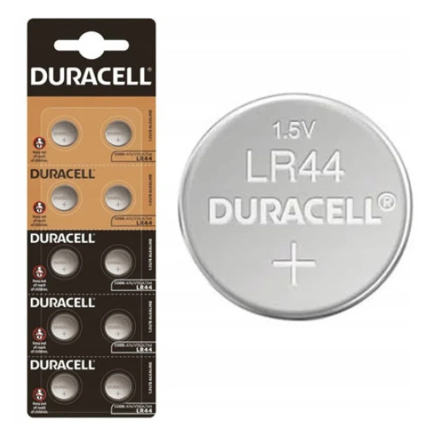 Батарейка Duracell LR44 1.5V щелочная 10 шт 11.6x5 мм - изображение 2