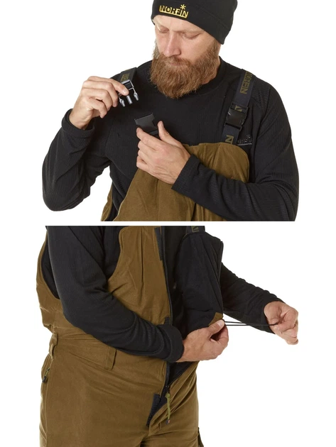 Костюм зимний Norfin Hunting WILD GREEN 04 XL не шуршащий матеріал хаки - зображення 6