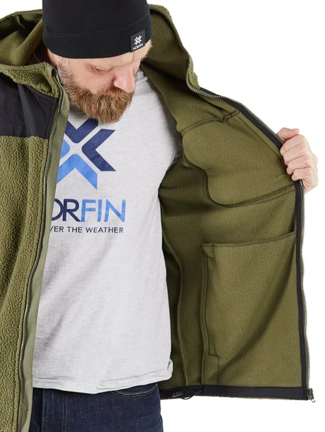 Куртка флис Norfin POLARGUARD GREEN 03 зимняя L 100% полиэстер зеленая - Фото 2 Куртка флис Norfin POLARGUARD GREEN 03 зимняя L 100% полиэстер зеленая - изображение 2
