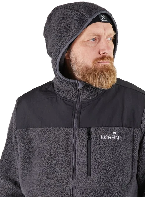 Куртка флис Norfin POLARGUARD GR 03 зимняя 100% полиэстер размер L черная - Фото 5 Куртка флис Norfin POLARGUARD GR 03 зимняя 100% полиэстер размер L черная - изображение 5