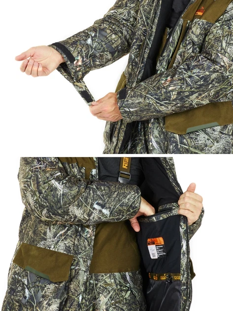 Костюм зимовий Norfin BOAR CAMO 04 мембранний XL Камо - зображення 4