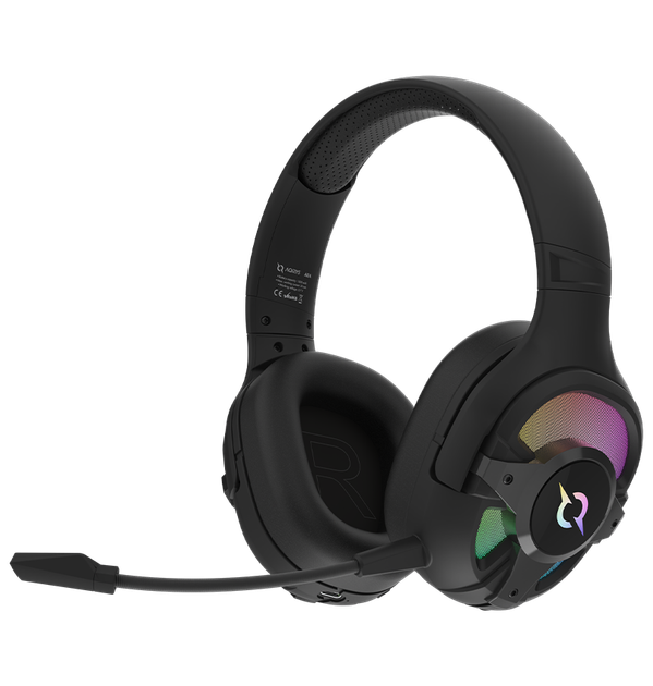 Słuchawki gamingowe AQIRYS ARA Dual Mode: Wireless 2.4GHz Bluetooth Wired black (AQRYS_ARABK) - obraz 5