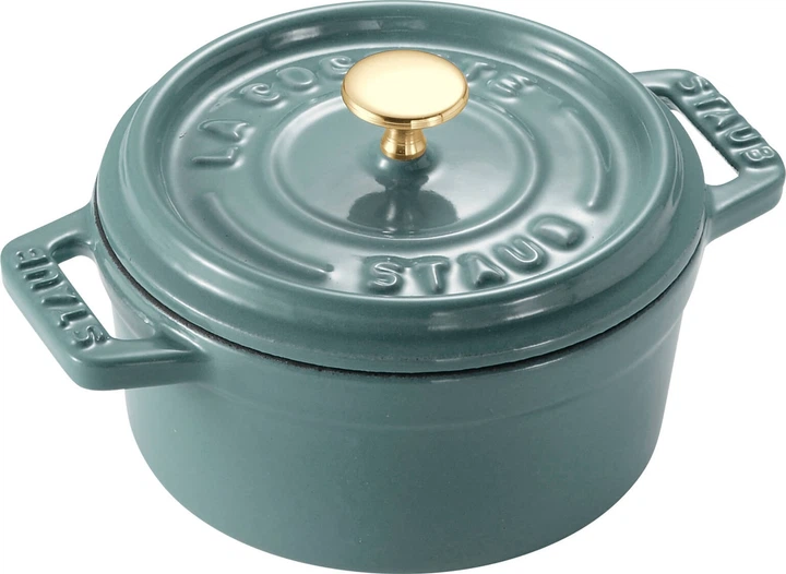 Garnek Staub Mini Cocotte żeliwny okrągły eukaliptusowy 250 ml (3272340062063) - Zdjęcie 1 Garnek Staub Mini Cocotte żeliwny okrągły eukaliptusowy 250 ml (3272340062063) - obraz 1