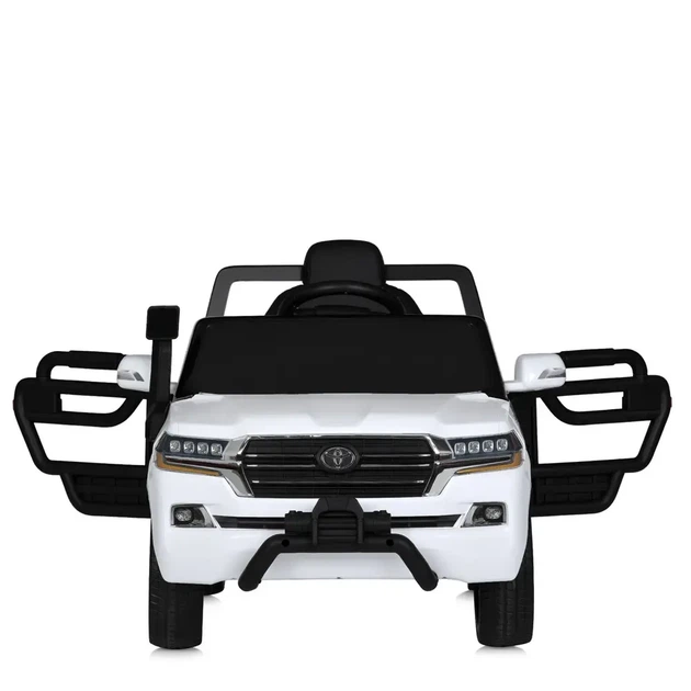 Детский электромобиль джип BAMBI Toyota Land Cruiser M 5101EBLR-1 белый, экокожа, EVA, MP3, Bluetooth, FM - Фото 3 Детский электромобиль джип BAMBI Toyota Land Cruiser M 5101EBLR-1 белый, экокожа, EVA, MP3, Bluetooth, FM - изображение 3
