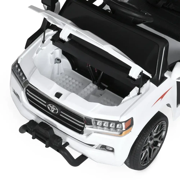 Детский электромобиль джип BAMBI Toyota Land Cruiser M 5101EBLR-1 белый, экокожа, EVA, MP3, Bluetooth, FM - Фото 6 Детский электромобиль джип BAMBI Toyota Land Cruiser M 5101EBLR-1 белый, экокожа, EVA, MP3, Bluetooth, FM - изображение 6