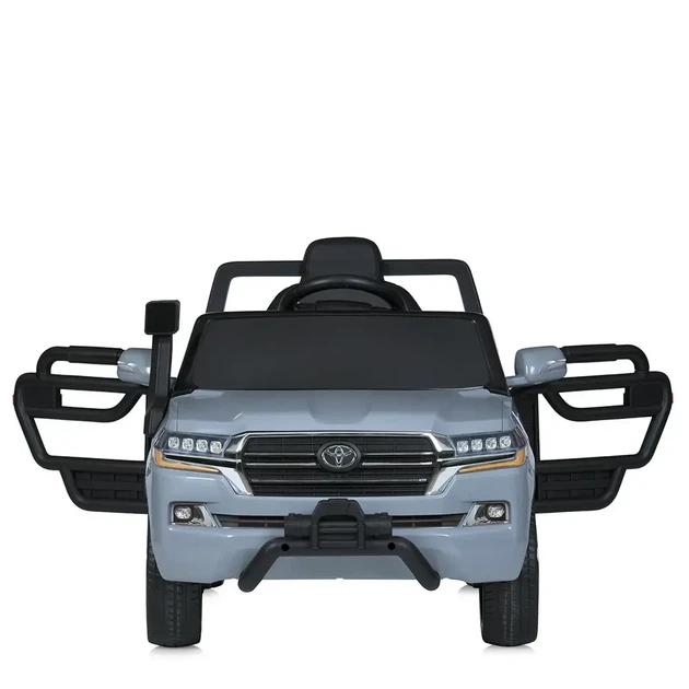 Детский электромобиль джип BAMBI Toyota Land Cruiser M 5101EBLR-11 серый, экокожа, EVA, MP3, Bluetooth, FM - Фото 2 Детский электромобиль джип BAMBI Toyota Land Cruiser M 5101EBLR-11 серый, экокожа, EVA, MP3, Bluetooth, FM - изображение 2