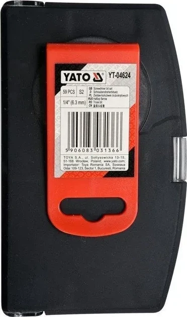 Набір біт YATO 1/4" з тримачем 59 шт YT-04624 - Фото 4 Набір біт YATO 1/4" з тримачем 59 шт YT-04624 - зображення 4
