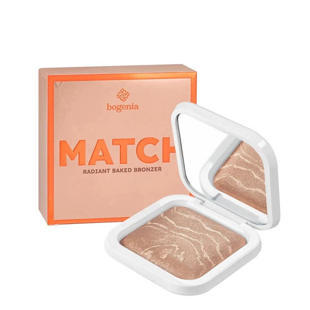 Запеченный бронзер MATCH Radiant Baked Bogenia BG670 No001, 100 гр - Фото 2 Запеченный бронзер MATCH Radiant Baked Bogenia BG670 No001, 100 гр - изображение 2