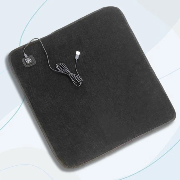 Килимок підстилка з підігрівом від USB для крісла, ніг або грілка килимок для тварин 3 режими роботи Електричний теплий килимок - изображение 3