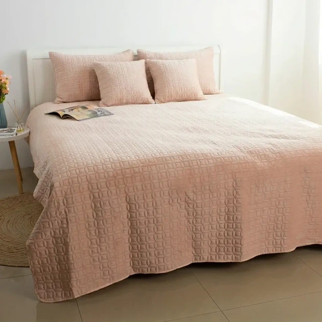 Покривало ТЕП "VELOUR" Пудра/Мозаїка, 150x210 - изображение 2