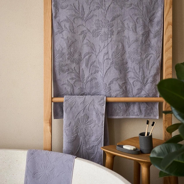 Полотенце MBM HOME "Иней" 50x90 см серое (BT-20 M GRAY) - изображение 9