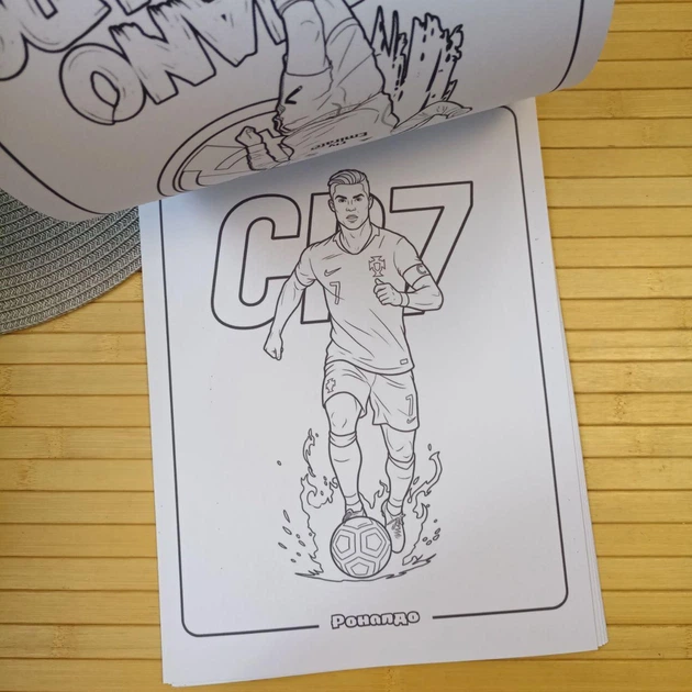 Розмальовка Криштіану Роналду Cristiano Ronaldo А4 мега збірка (30996) - зображення 2