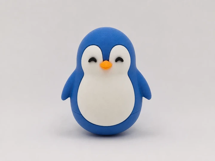 Забавный Неваляшка Пингвин Cute Wobbly Penguin 7 См 3Д Печать - изображение 3