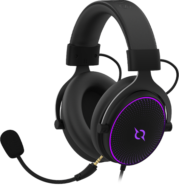 Słuchawki gamingowe AQIRYS CARINA ARGB 7.1 USB Black - obraz 4