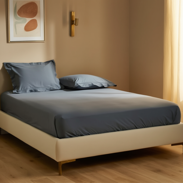 Простыня на резинке 160х200 см с наволочками 50х70 см трикотаж для сна маренго PS-7104 - изображение 3