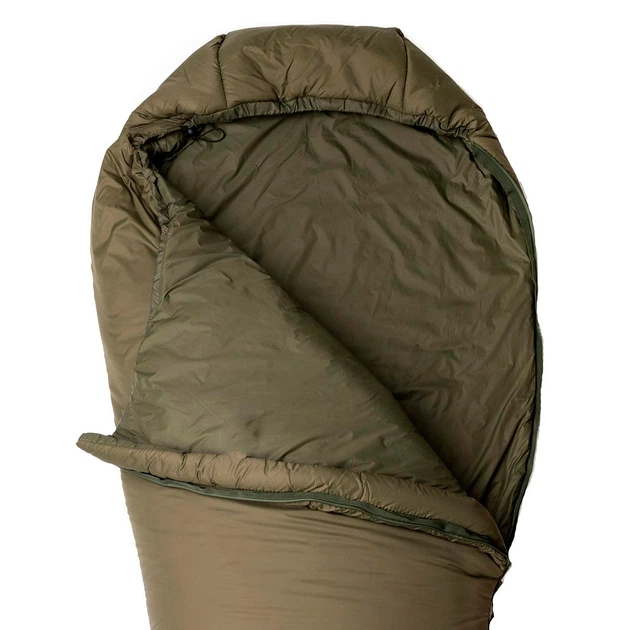 Спальний мішок Snugpak Softie 9 Hawk, Olive. Змійка (блискавка) двостороння YKK з ізолюючою планкою та спеціальною стрічкою проти заїдання (Anti-snag zipper tape) - изображение 3